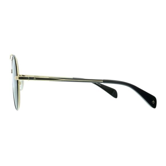 Rag And Bone RNB1011/S 9O 0RHL Gold Black Round Sunglasses